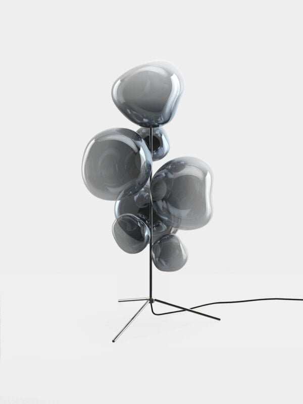 Tom Dixon Melt Floor Chandelier lattiavalaisin, LED, nikkeli, näkymä 3