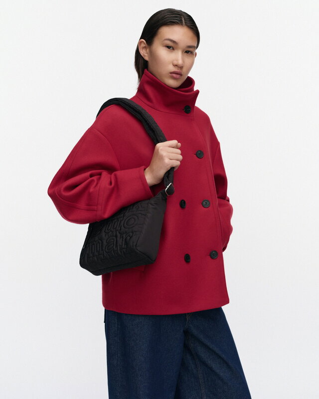 Marimekko Joy Crossbody Logo shoulder bag, S, black, view 4