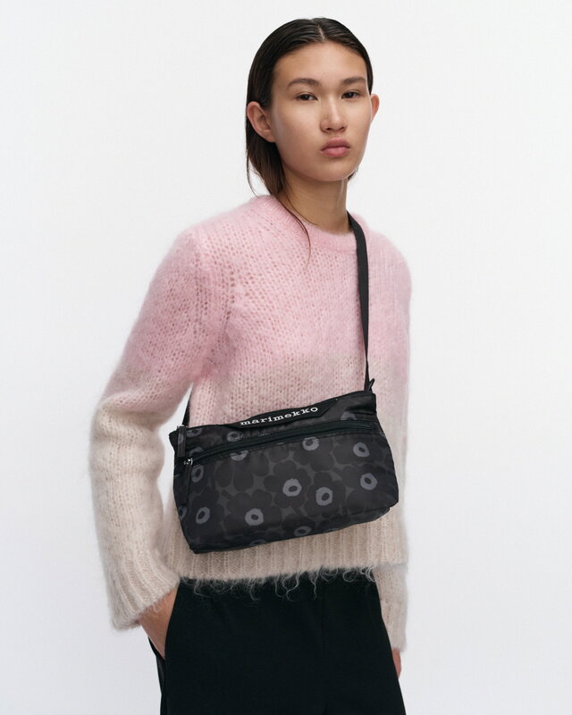 Marimekko Neat Crossbody Unikko shoulder bag, S, black - dark grey 