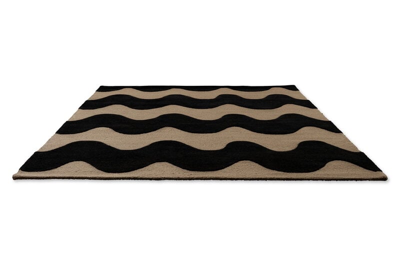 Marimekko Lokki Teppich, schwarz, extrabild