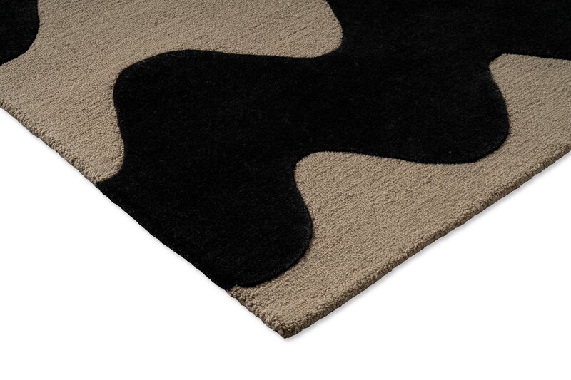 Marimekko Lokki Teppich, schwarz, extrabild