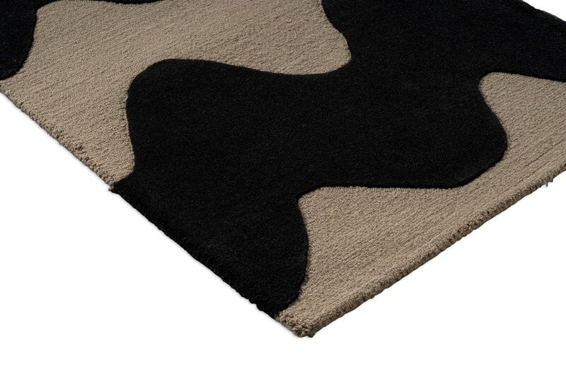 Marimekko Lokki käytävämatto, black, tuotteen lisäkuva