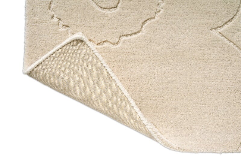 Marimekko Piirto Unikko matto, natural white, tuotteen lisäkuva