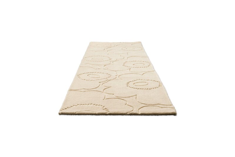 Marimekko Piirto Unikko käytävämatto, natural white, tuotteen lisäkuva