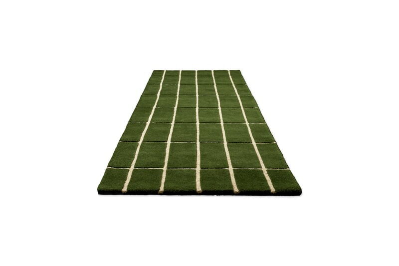Marimekko Tiiliskivi käytävämatto, vihreä, tuotteen lisäkuva