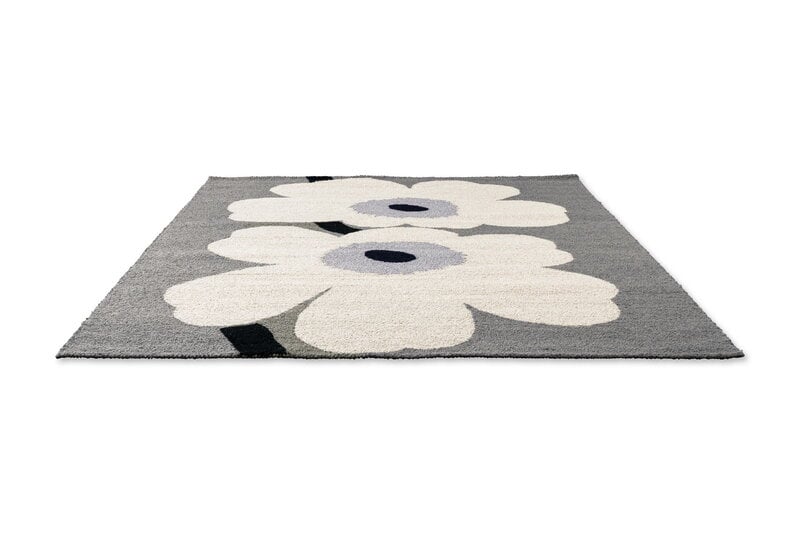 Marimekko Unikko Anniversary Outdoor-Teppich, grau, extrabild