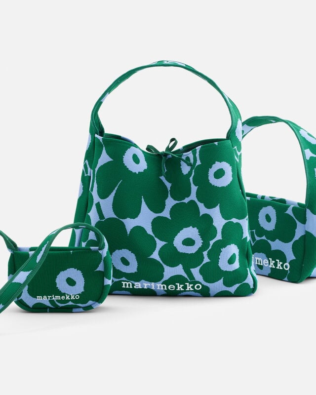 Marimekko Knitted Crossbody Unikko bag, dark green - blue, extra image