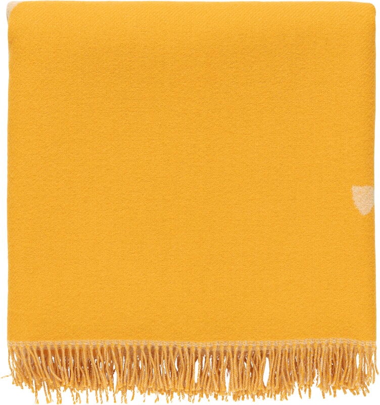 Marimekko Couverture Valkea Yö, 140 x 170 cm, caramel - crème - orange chaud, image extra