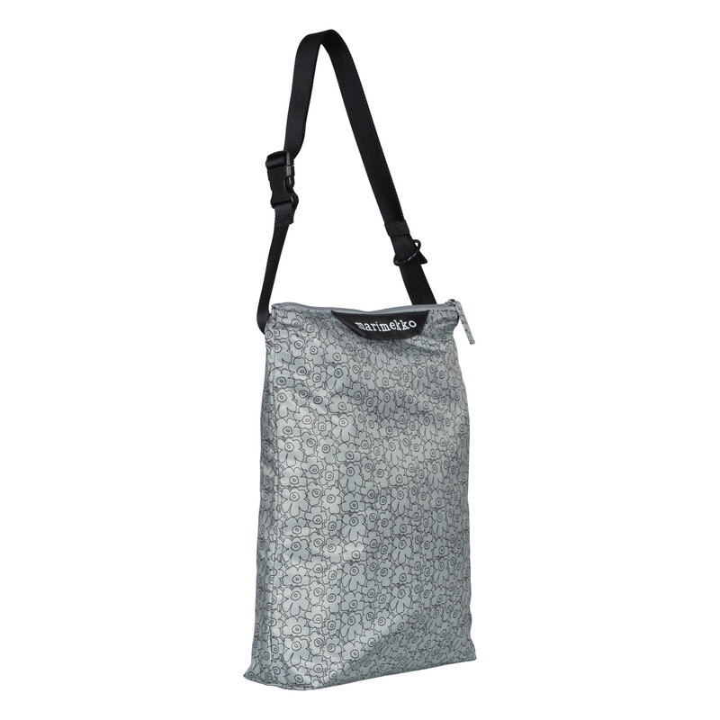 Marimekko Neat Crossbody Piirto Unikko shoulder bag, M, grey - black, extra image