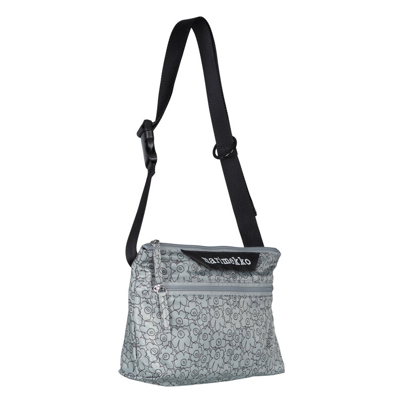 Marimekko Neat Crossbody Piirto Unikko shoulder bag, S, grey - black, extra image