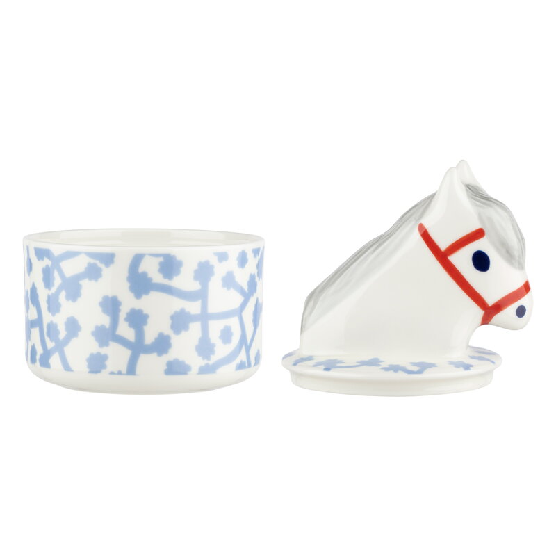 【未使用品】マリメッコ　marimekko　レンピヘッパ　 Lempiheppa Marimekko Lempiheppa collectible box, off-white - orange red