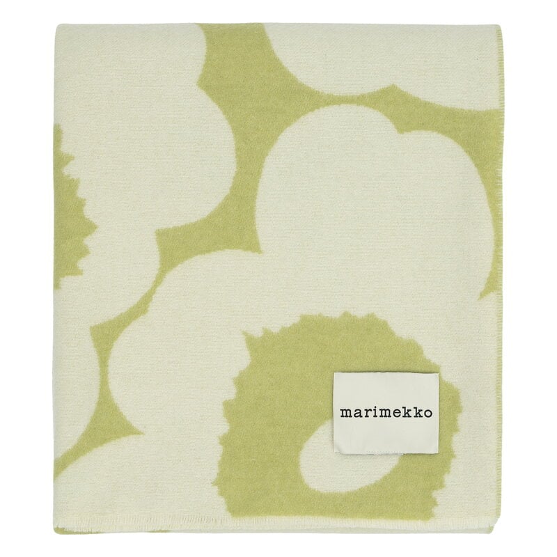 Marimekko Unikko throw, 130 x 170 cm, pear - off-white, extra image