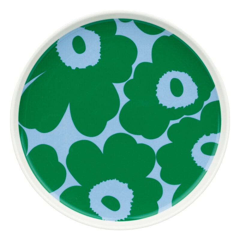 Marimekko Oiva - Unikko breakfast set, white - green - light blue, extra image