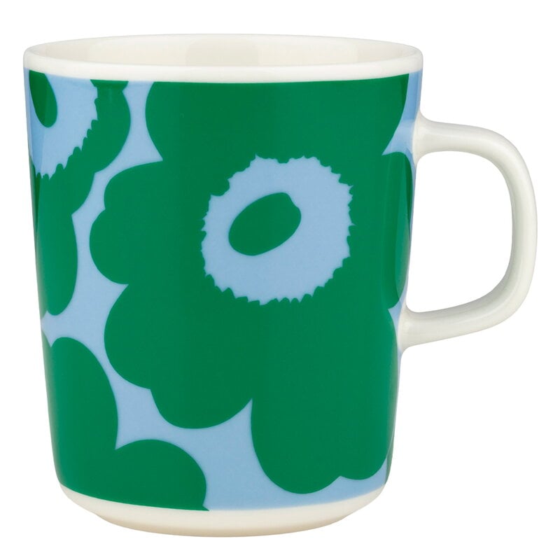 Marimekko Oiva - Unikko breakfast set, white - green - light blue, extra image