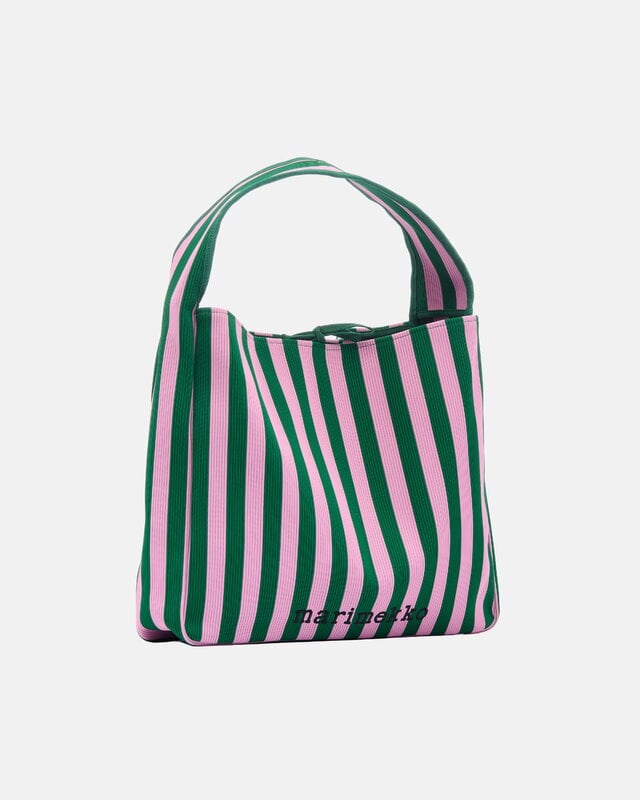 Marimekko Knitted Bar Large Merirosvo bag, rose - vert foncé, image extra