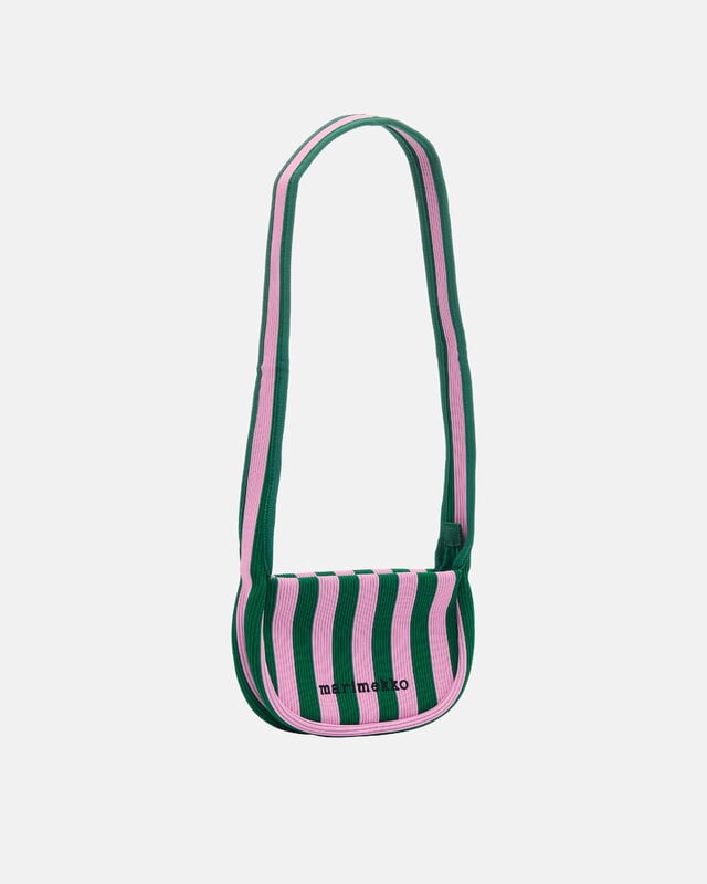 Marimekko Knitted Crossbody Merirosvo bag, pink - dark green, extra image