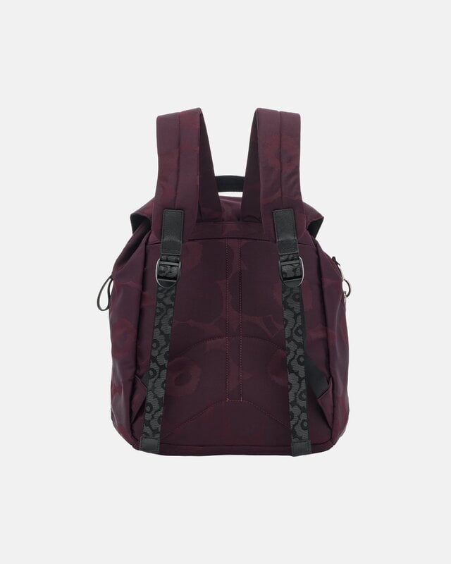 Marimekko Mochila Everything, L, Unikko, burdeos - burdeos oscuro, vista 4