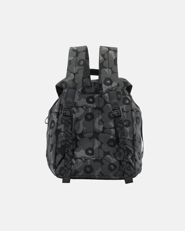 Marimekko Mochila Everything, L, Unikko, gris - gris oscuro, vista 2