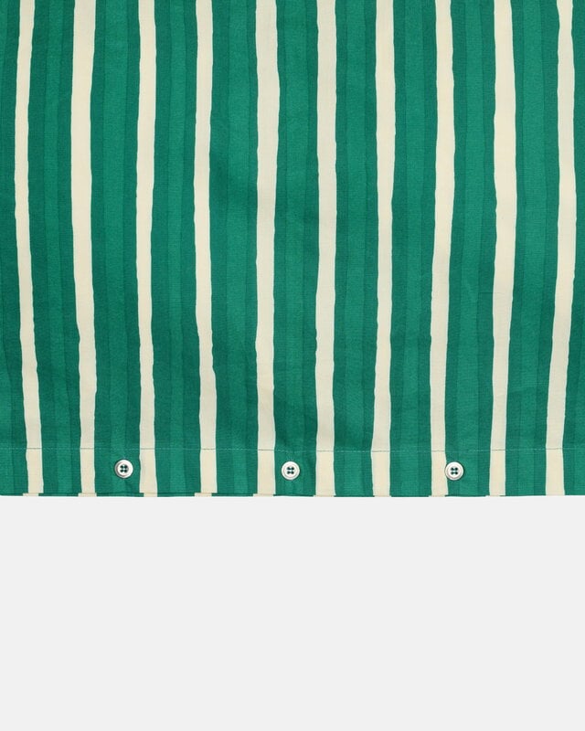 Marimekko Iso Piccolo pussilakana, 150 x 210 cm, luonnonvalkoinen - smaragdi, tuotteen lisäkuva