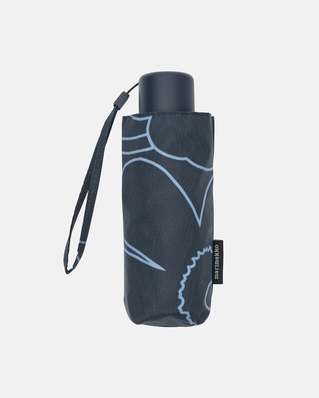 Marimekko Mini Manual Piirto Unikko umbrella, dark blue - light blue, extra image