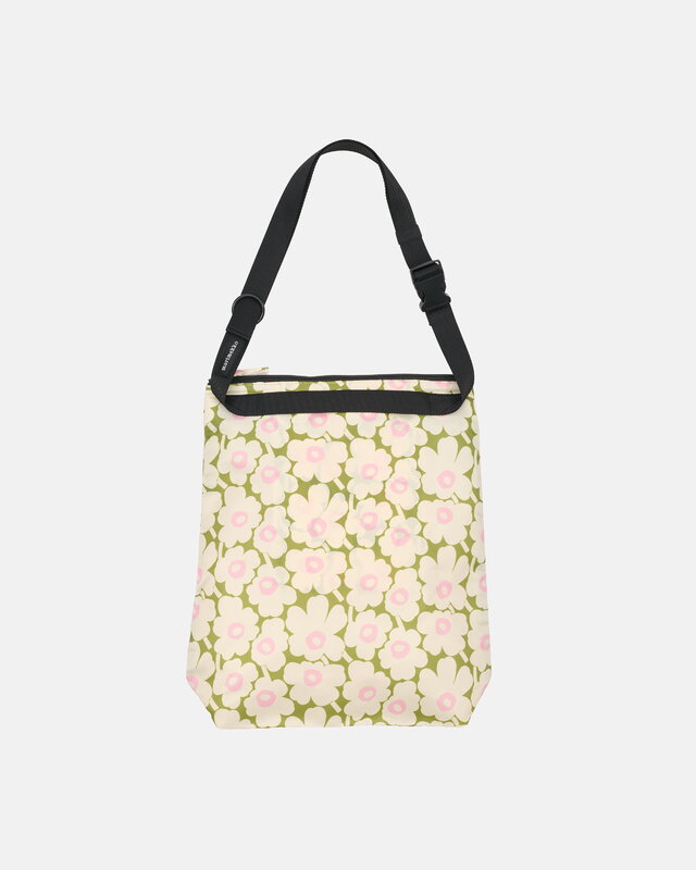 Marimekko Neat Crossbody Unikko Schultertasche, M, hellgelb - grün - hellrosa, extrabild