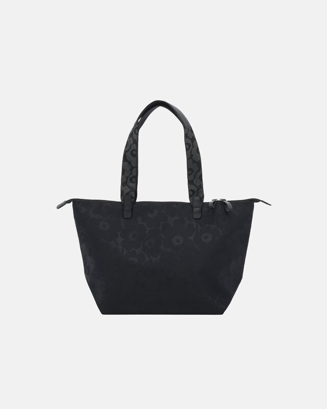Marimekko Tote Unikko shoulder bag, M, black, view 4