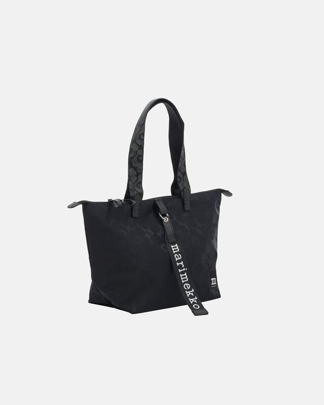 Marimekko Tote Unikko shoulder bag, M, black, view 3