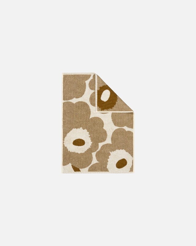 Marimekko Unikko asciugamano per le mani, 50 x 70 cm, bianco sporco - bronzo, vista 2