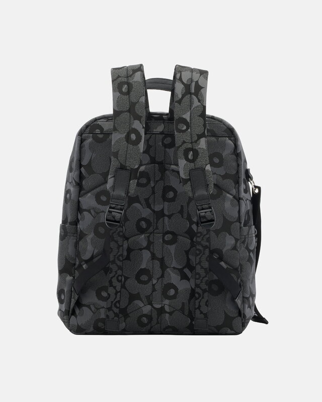 Marimekko Zip Top Backpack Unikko, grey - dark grey, view 2