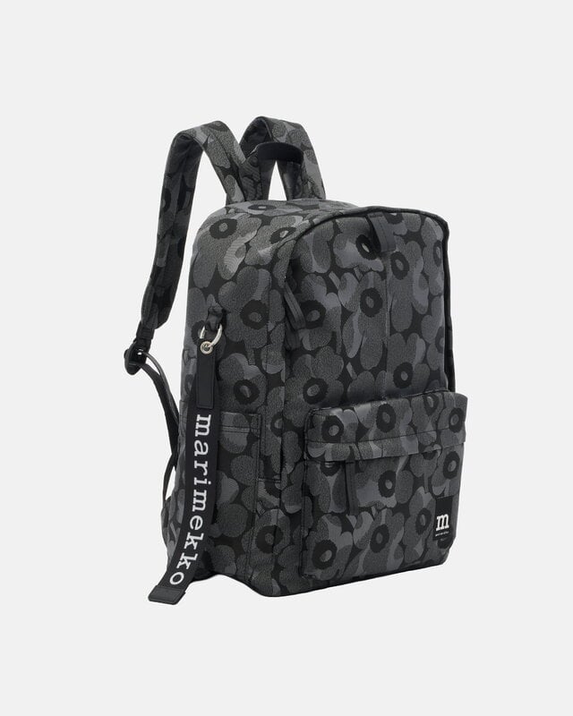 Marimekko Zip Top Backpack Unikko, grey - dark grey, view 3