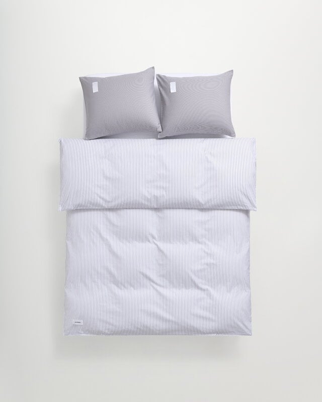 Magniberg Wall Street Oxford duvet cover, striped grey, view 3