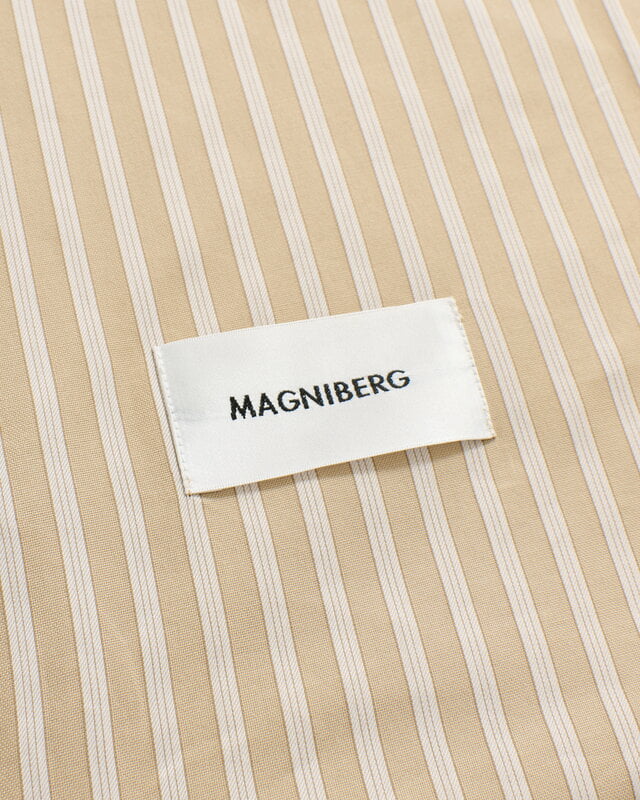 Magniberg Wall Street Oxford tyynyliina, raidallinen medium beige, näkymä 3