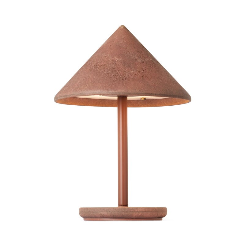 Mater Terra  portable lamp, coffee waste rust red, extra image