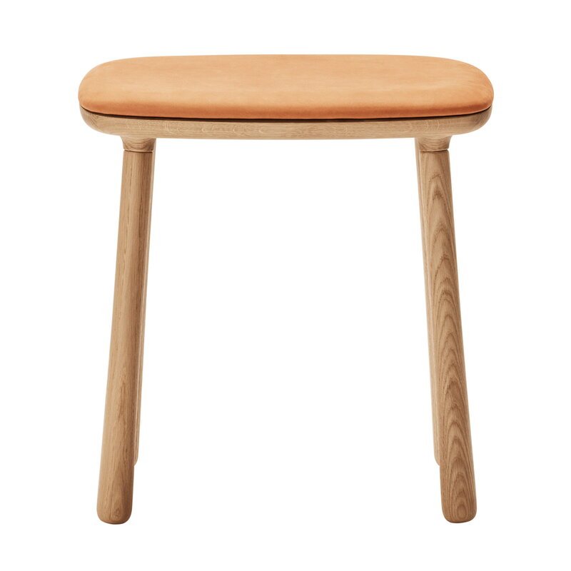 Møbel Copenhagen Cuba stool, oiled oak - sand leather, extra image