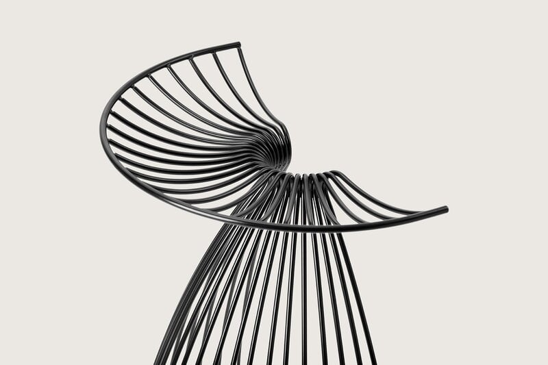 Møbel Copenhagen Angel bar stool, black, extra image