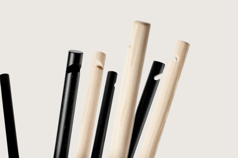 Møbel Copenhagen Coat standing coat rack, white oiled ash - polished aluminium, extra image