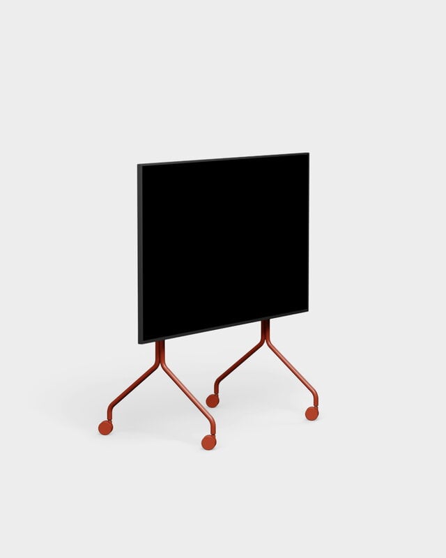 Pedestal Moon Rollin' TV stand, burnin red, view 6