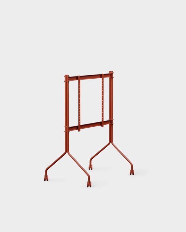 Pedestal Moon Rollin' TV stand, burnin red, view 5