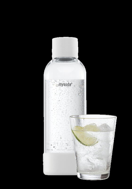 Mysoda water bottle 1 L, 2 pcs, white