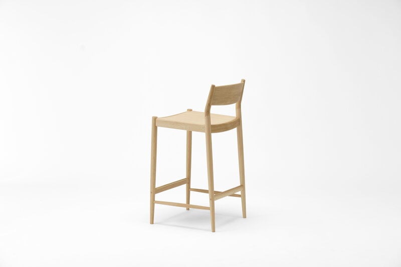 Karimoku Case N-BS01 Barhocker, niedrig 66,5 cm, lackierte Eiche, extrabild