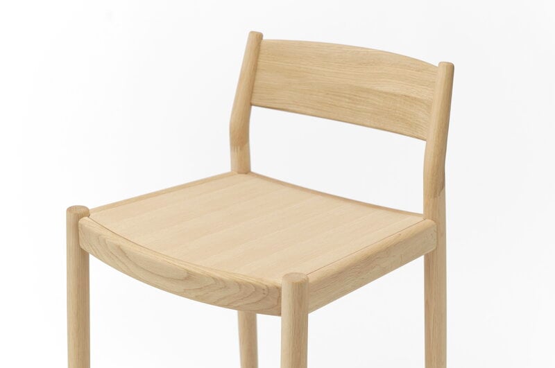 Karimoku Case N-BS01 Barhocker, niedrig 66,5 cm, lackierte Eiche, extrabild