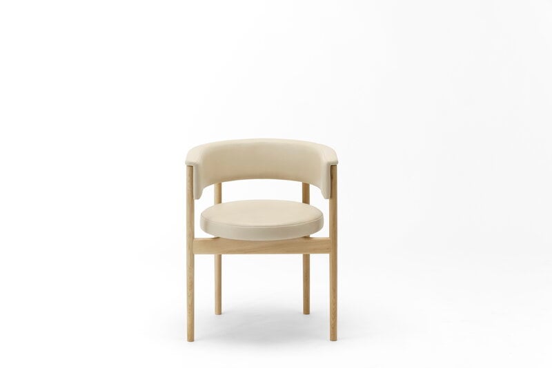 Karimoku Case N-SC01 side chair, lacquered oak - greige Vidar 4 0222, extra image