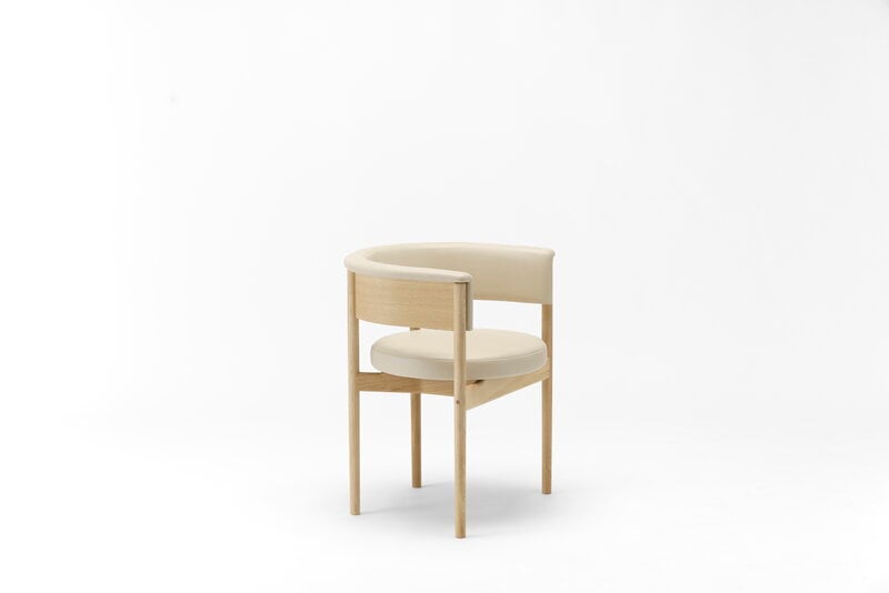 Karimoku Case N-SC01 side chair, lacquered oak - greige Vidar 4 0222, extra image
