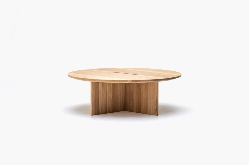 Karimoku Case N-ST02 table basse, 100 x 100 cm, chêne laqué, image extra