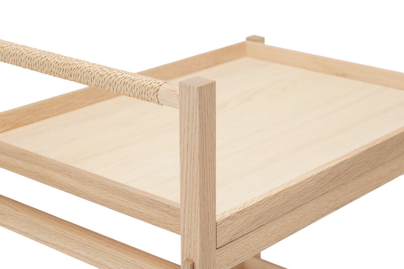 Karimoku Case N-T01 trolley, lacquered oak, extra image