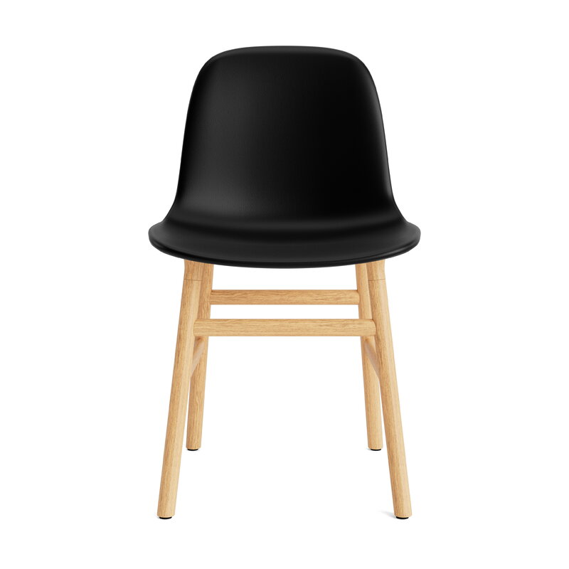 Normann Copenhagen Sedia Form, rovere - pelle Ultra nera, vista 2