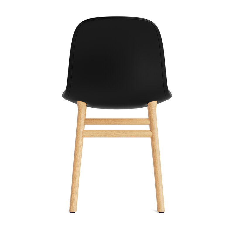 Normann Copenhagen Sedia Form, rovere - pelle Ultra nera, vista 3