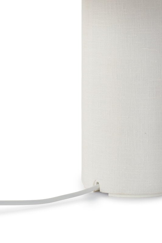 New Works Margin portable table lamp, white canvas, extra image