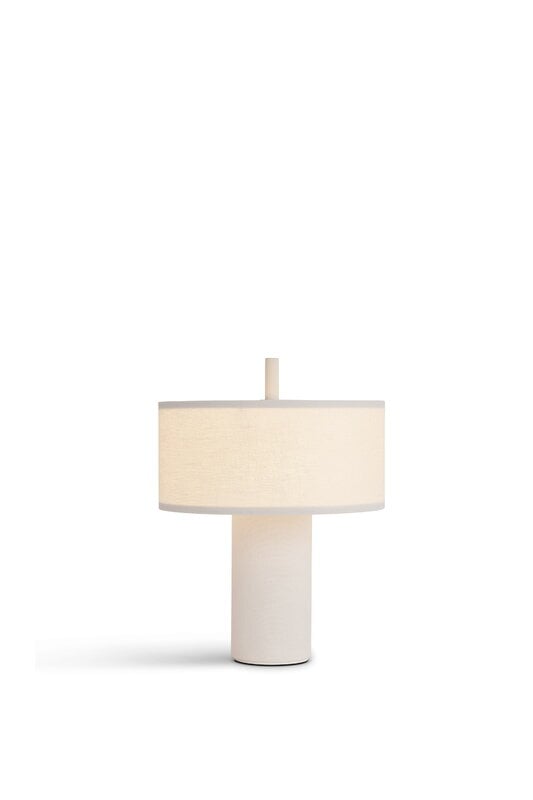 New Works Margin portable table lamp, white canvas, extra image