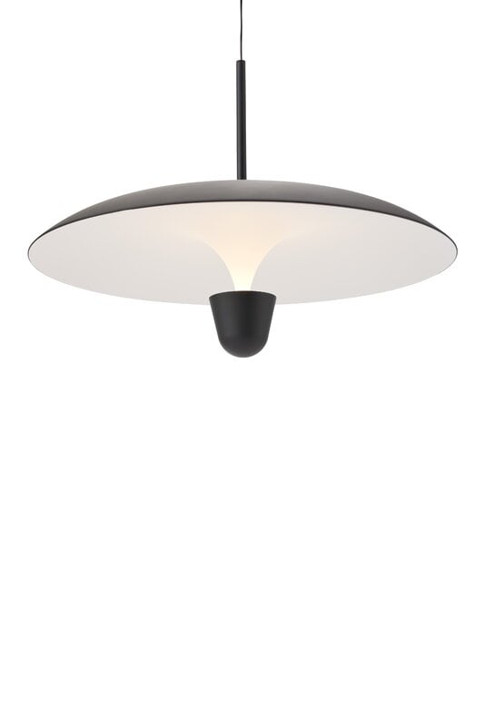 New Works Lámpara colgante Kantarell, 55 cm, negro - blanco, imagen extra